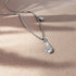 Solid 925 Sterling Silver Initial Crystal Personalised Alphabet Letter Necklace Silver